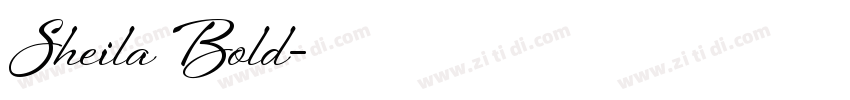 Sheila Bold字体转换